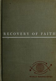 Cover of Recovery of faith by Sarvepalli Radhakrishnan