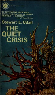 Front cover of The quiet crisis by Stewart L. Udall