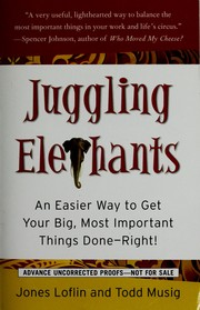 Cover of Juggling ele[p]hants by Jones Loflin