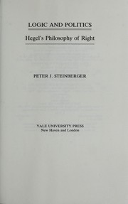 Front cover of Logic and politics by Peter J. Steinberger