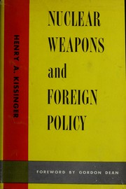 Front cover of Nuclear weapons and foreign policy by Henry Kissinger