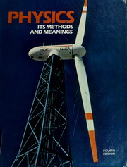 Front cover of Physics, its methods and meanings by Alexander Taffel