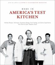 Front cover of Here in America's test kitchen by John Burgoyne