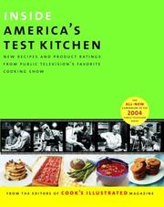 Cover of Inside America's test kitchen by John Burgoyne
