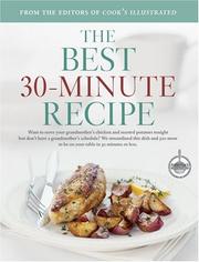 Cover of The Best 30-minute Recipe by Editors of Cook's Illustrated Magazine