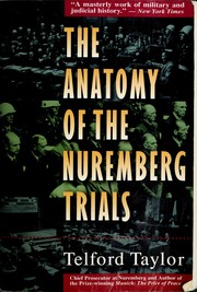 Cover of Anatomy of the Nuremberg Trials by Telford Taylor