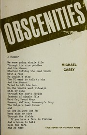 Front cover of Obscenities (Yale Series of Younger Poets) by Michael Casey