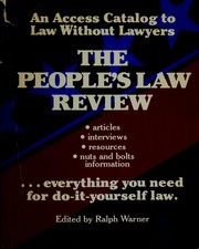 Cover of People's Law Review by Ralph Warner