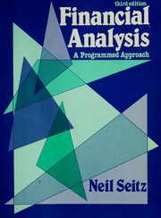 Cover of Financial analysis by Neil Seitz