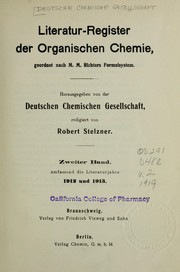 Front cover of Literatur-Register der organischen Chemie by Beilstein-Institut Fur Literatur Der Org