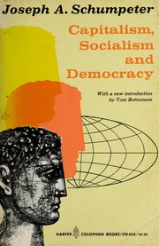 Front cover of Capitalism, Socialism and Democracy by Joseph Alois Schumpeter