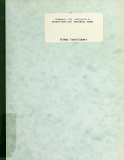 Front cover of Frequency-time correlation of surface scattered underwater sound by Michael Francis Loomis
