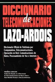Front cover of Diccionario de telecomunicaciones Lazo-Ardios by Daisy R. Ardois