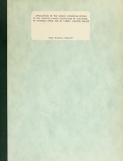 Front cover of Application of the Harris expansion method to the elastic s-wave scattering of electrons by hydrogen atoms and by singly ionized helium by Hugh Brasher Haskell
