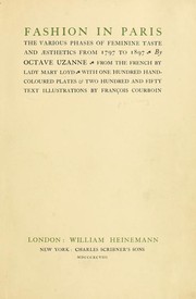 Front cover of Fashion in Paris by Octave Uzanne