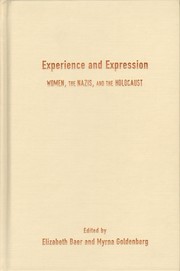 Cover of Experience and Expression by Elizabeth Roberts Baer