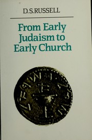 Front cover of From early Judaism to early Church by D. S. Russell
