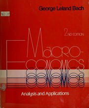 Front cover of Economics by George Leland Bach