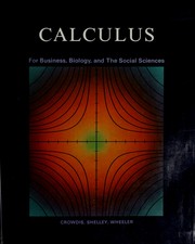 Front cover of Calculus for business, biology, and the social sciences by David G. Crowdis