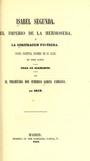 Front cover of Isabel segunda, el imperio de la hermosura, o, La conjuración postrera by Federico García Carrasco