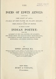 Front cover of The poems of Edwin Arnold ... by Edwin Arnold