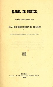 Front cover of Isabel de Médicis by José Heriberto García de Quevedo
