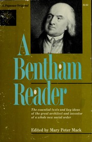 Cover of A Bentham reader by Jeremy Bentham