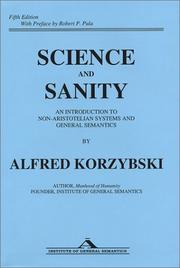 Front cover of Science and sanity by Alfred Korzybski