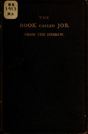 Front cover of The Book called Job by Barbara C. Palmer