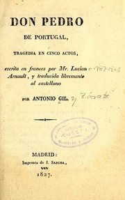 Cover of Don Pedro de Portugal by Antonio Gil y Zárate