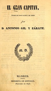 Cover of El gran capitán by Antonio Gil y Zárate