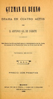 Cover of Guzmán el Bueno by Antonio Gil y Zárate