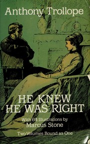 Cover of He knew he was right by Anthony Trollope