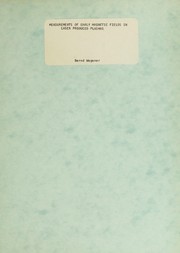 Front cover of Measurements of early magnetic fields in laser produced plasmas by Bernd Wegener