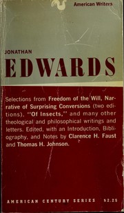Cover of Representative selections by Jonathan Edwards
