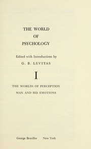 Front cover of The world of psychology by Gloria B. Levitas
