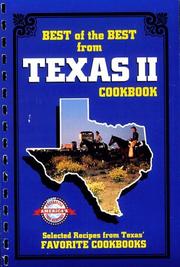 Front cover of Best of the best from Texas II by Unknown