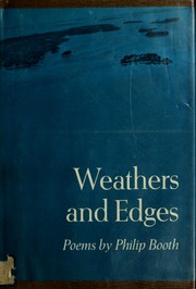 Cover of Weathers and edges by Philip E. Booth