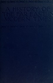 Front cover of A history of the Far East in modern times by Harold Monk Vinacke