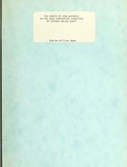 Front cover of The growth of iron whiskers by the high temperature reduction of ferrous halide salts by Charles William Jaget