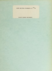 Cover of Giant multipole resonances in [Superscript 197]Au by Arnold Stephen Warshawsky