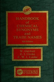 Front cover of Chemical synonyms and trade names by Gardner, William