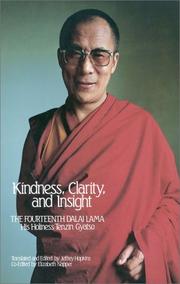 Cover of Kindness, Clarity, and Insight by His Holiness Tenzin Gyatso the XIV Dalai Lama