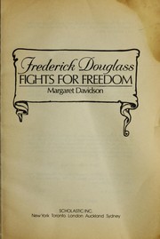 Front cover of Frederick Douglass Fights for Freedom, by Margaret Davidson