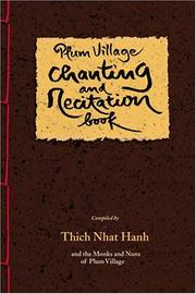 Cover of Plum village chanting and recitation book by Thích Nhất Hạnh