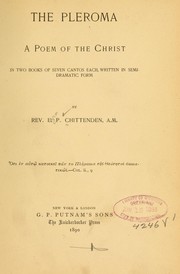 Cover of The pleroma by E. P. Chittenden