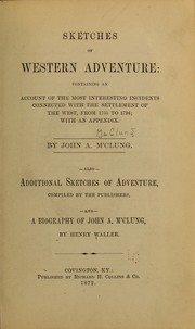 Front cover of Sketches of western adventure by John A. McClung