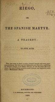 Cover of Riego by John] Robertson