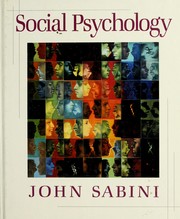 Front cover of Social psychology by Sabini, John