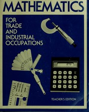 Front cover of Mathematics for trade and industrial occupations by William W. Rogers